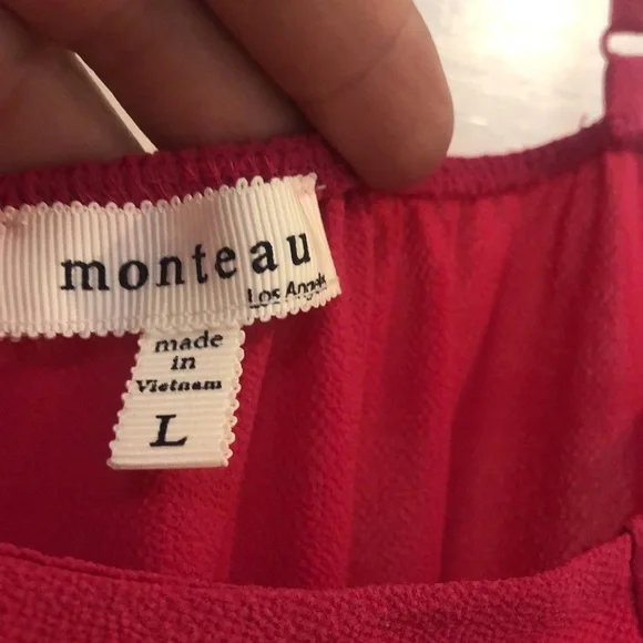 Pink Ruffle Romper,sz L - Picture 4 of 4